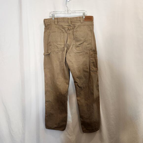 C.E. SCHMIDT WORKWEAR Tan Canvas Straight Leg Carpenter Utility Pant Men 38 x 33 - Picture 4 of 12